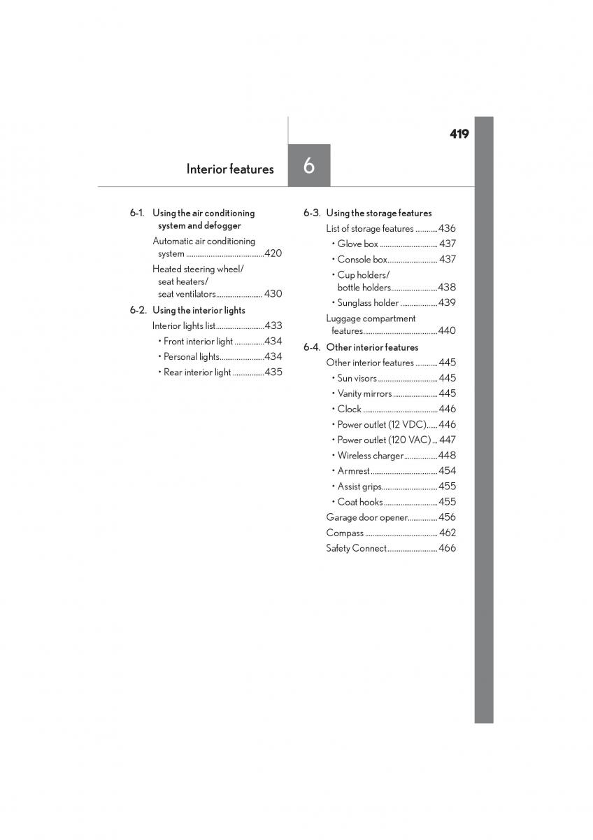 Lexus NX owners manual / page 421