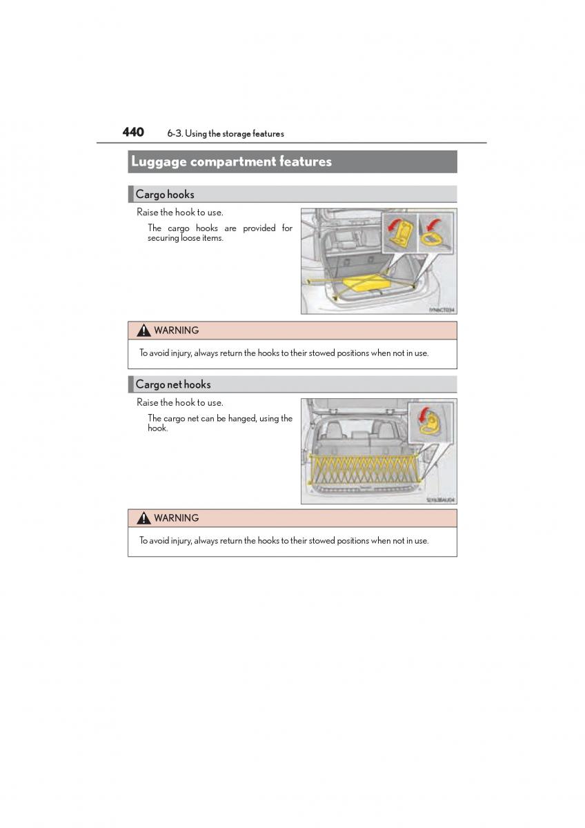 Lexus NX owners manual / page 442