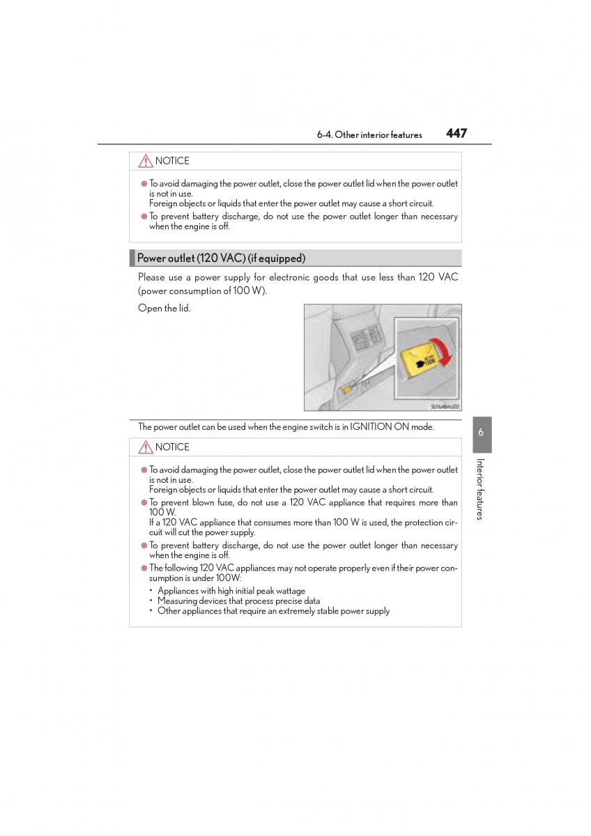 Lexus NX owners manual / page 449