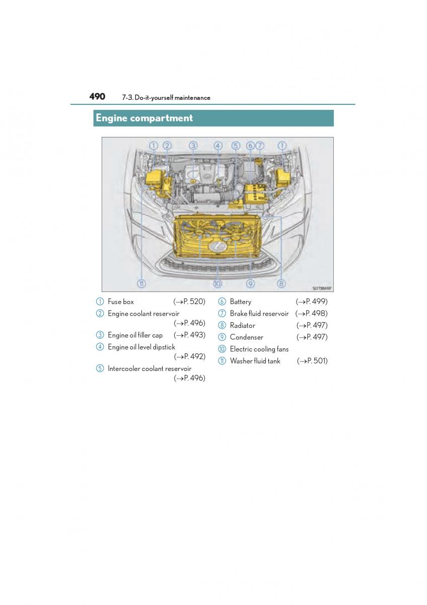 Lexus NX owners manual / page 492