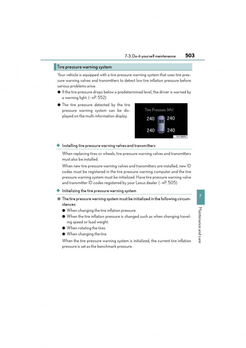 Lexus NX owners manual / page 505