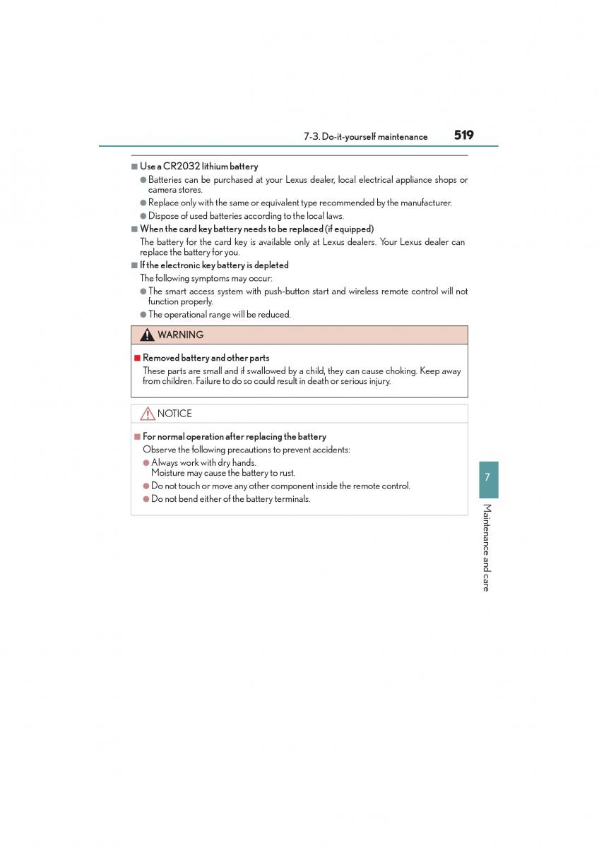 Lexus NX owners manual / page 521