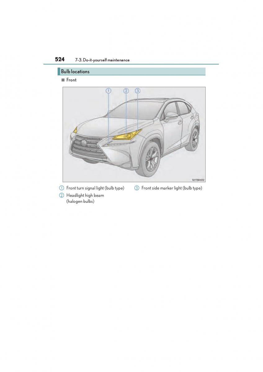 Lexus NX owners manual / page 526