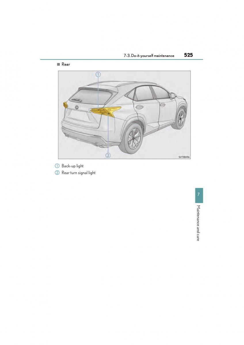 Lexus NX owners manual / page 527