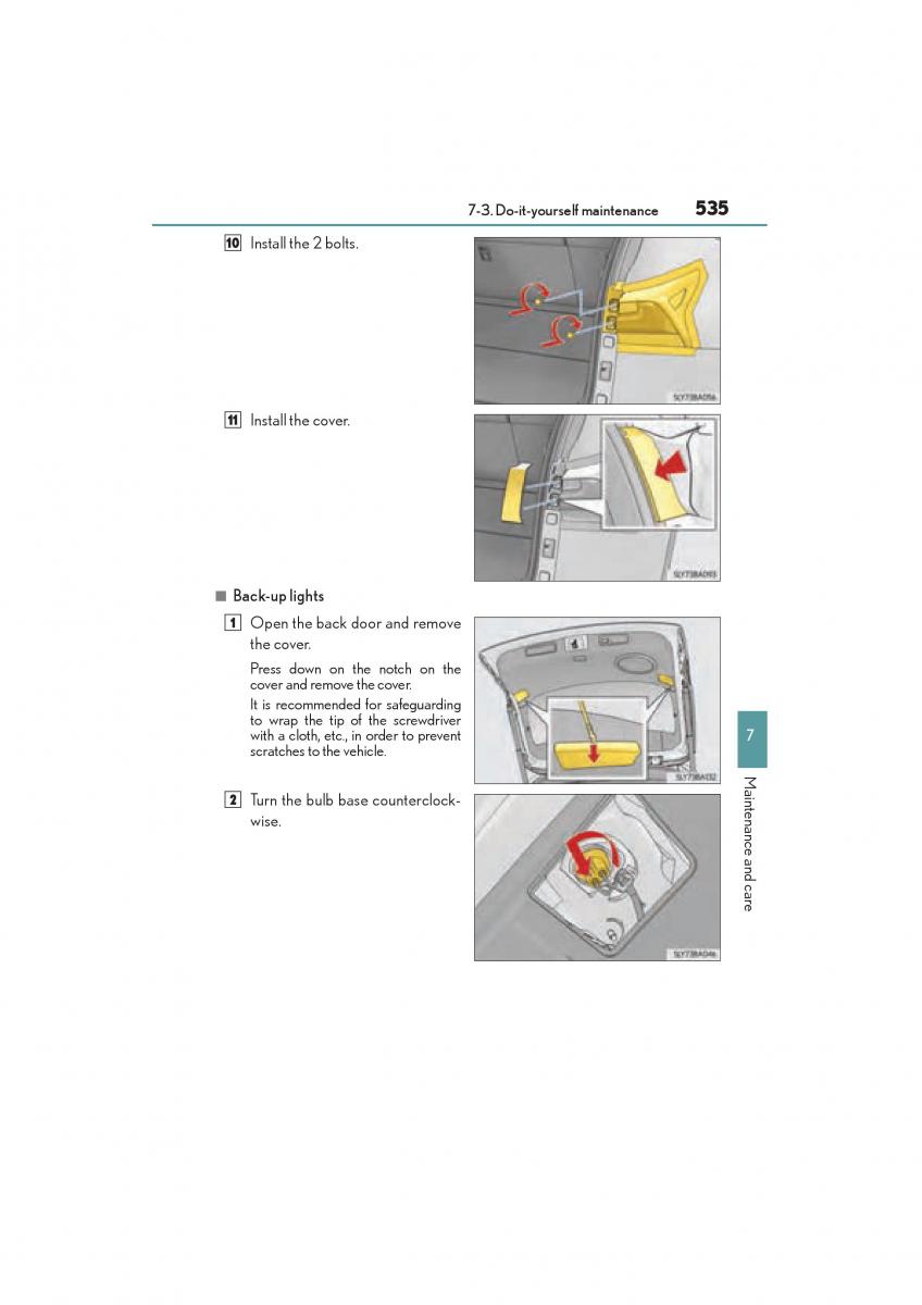 Lexus NX owners manual / page 537