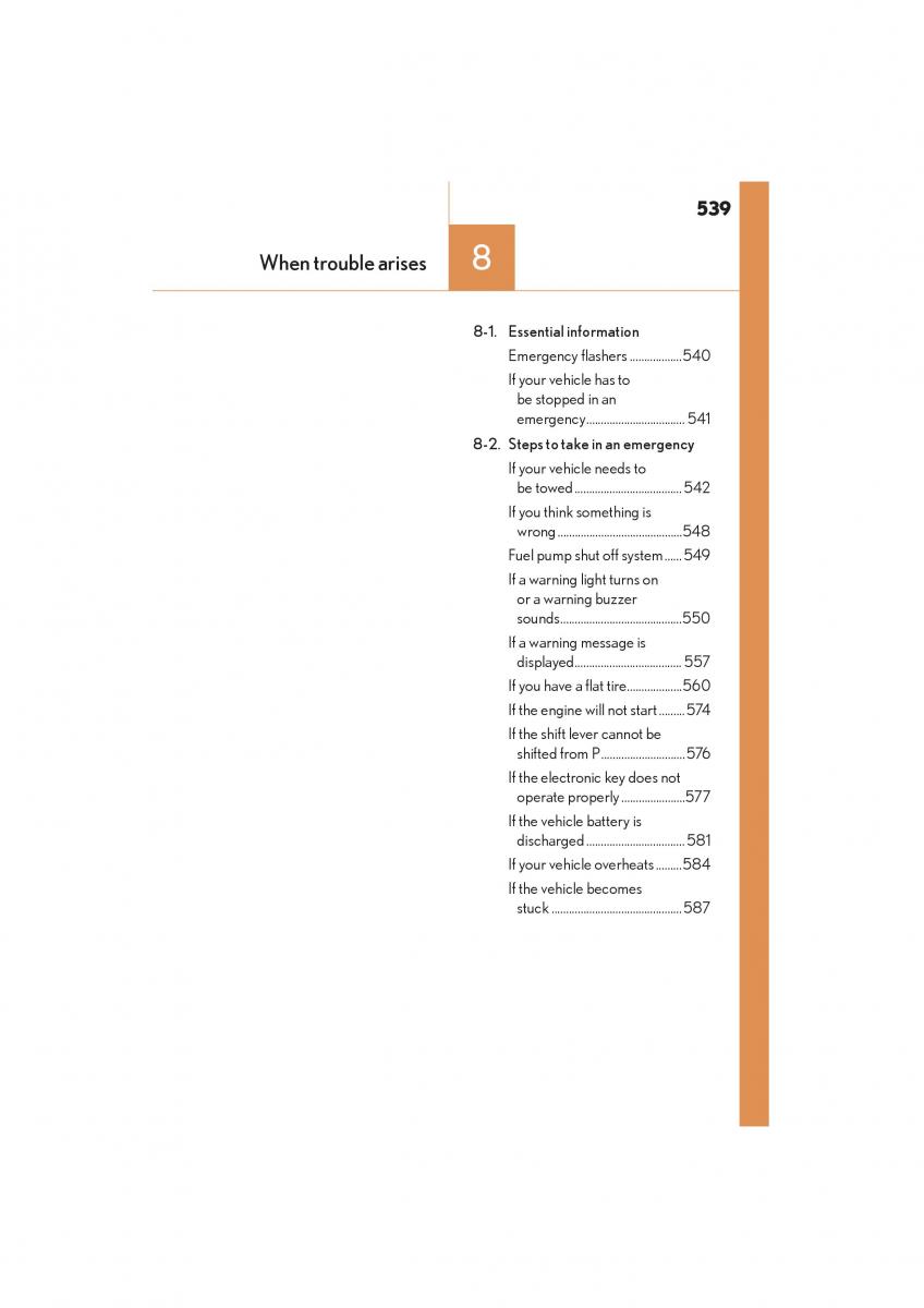 Lexus NX owners manual / page 541