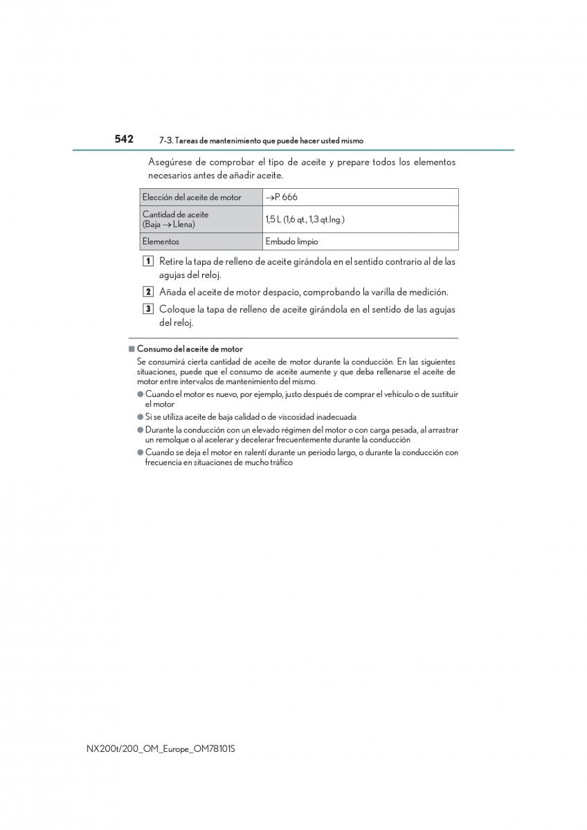 Lexus NX manual del propietario / page 542