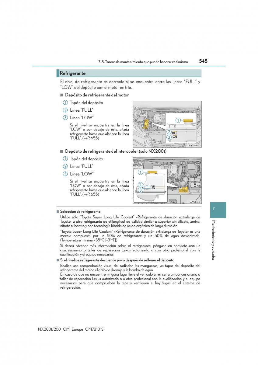 Lexus NX manual del propietario / page 545