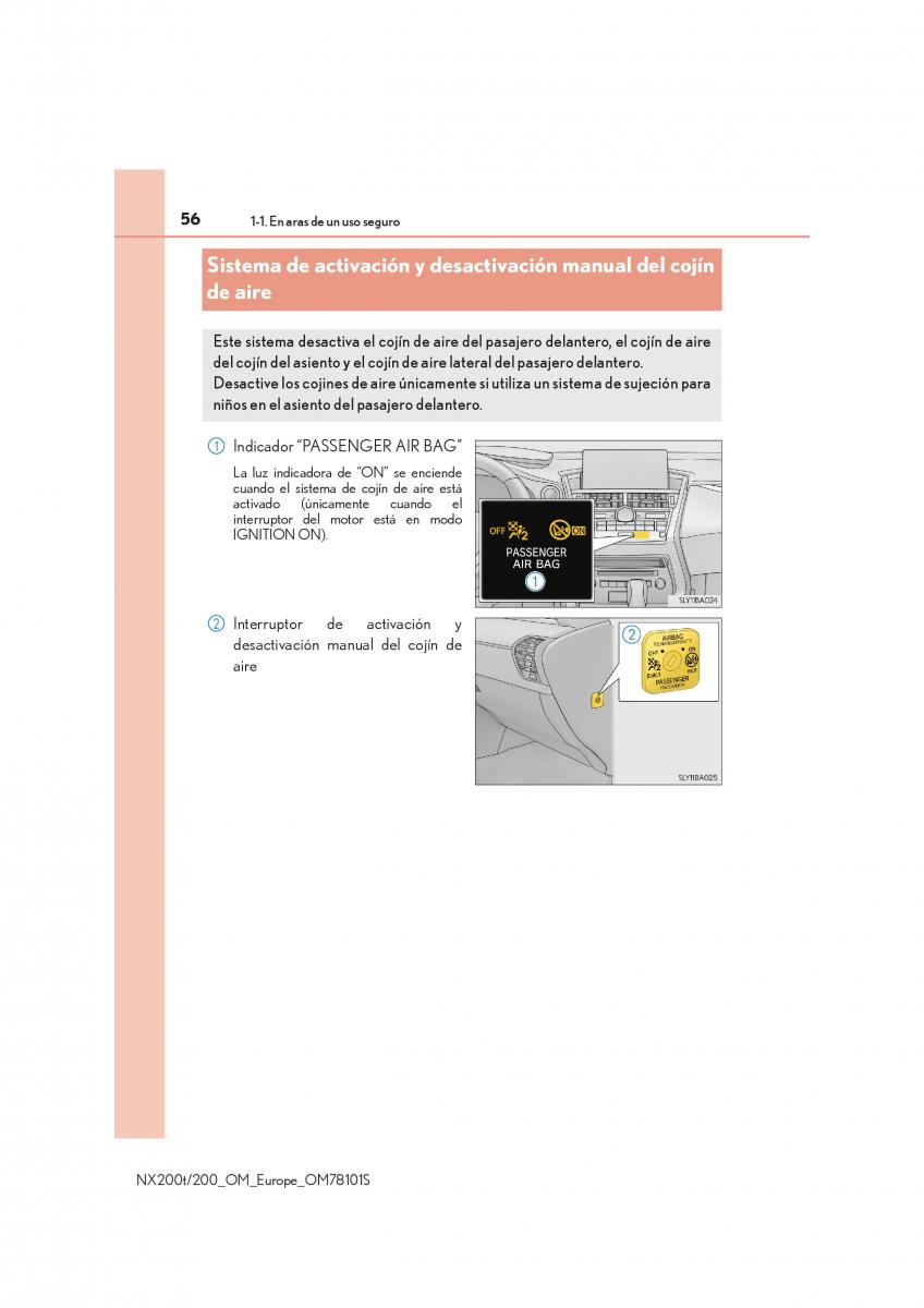 Lexus NX manual del propietario / page 56