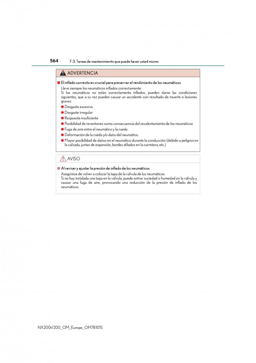 Lexus NX manual del propietario / page 564