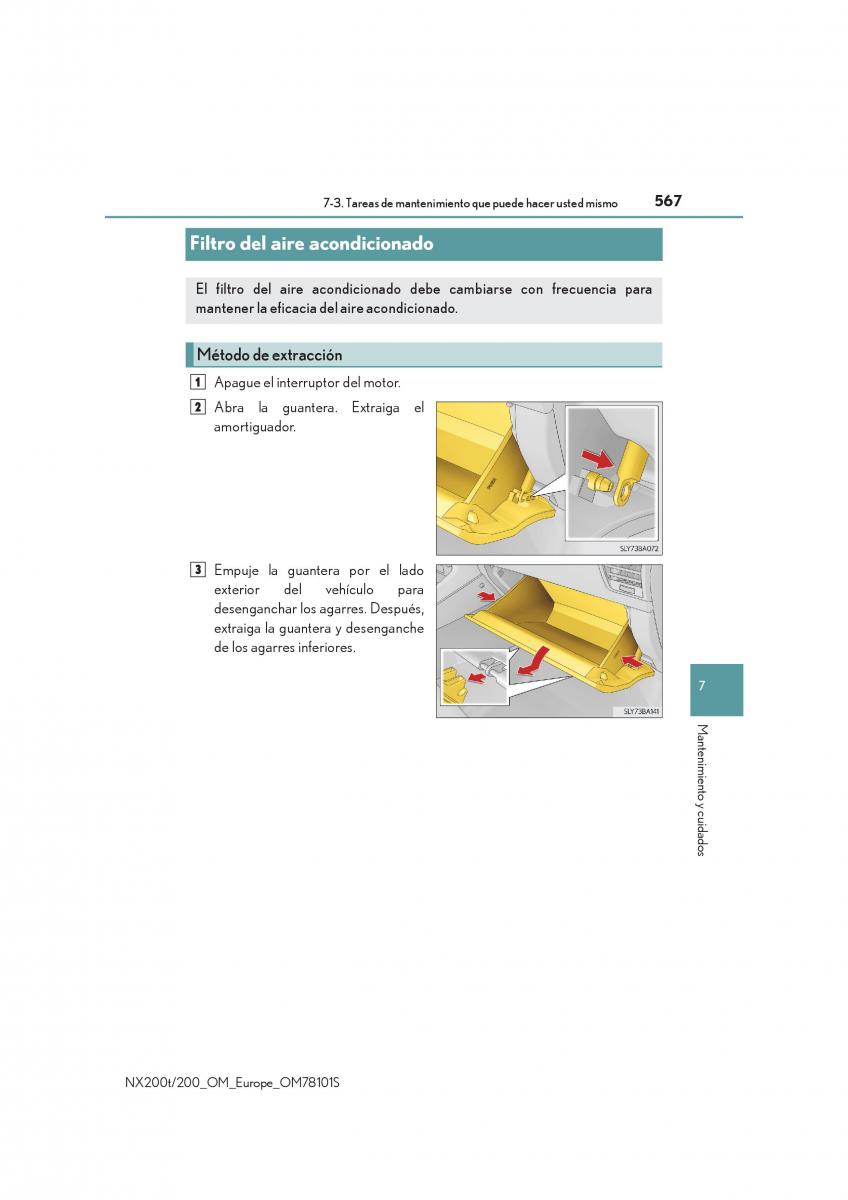 Lexus NX manual del propietario / page 567