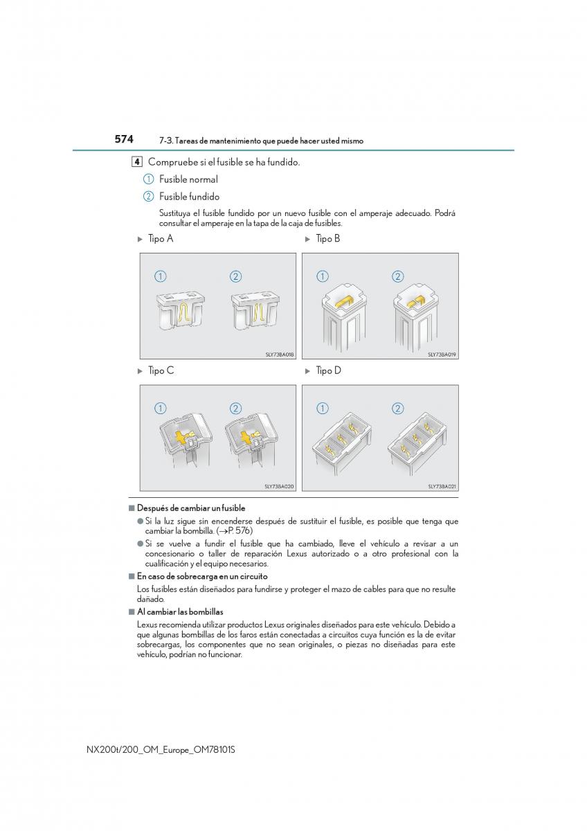 Lexus NX manual del propietario / page 574