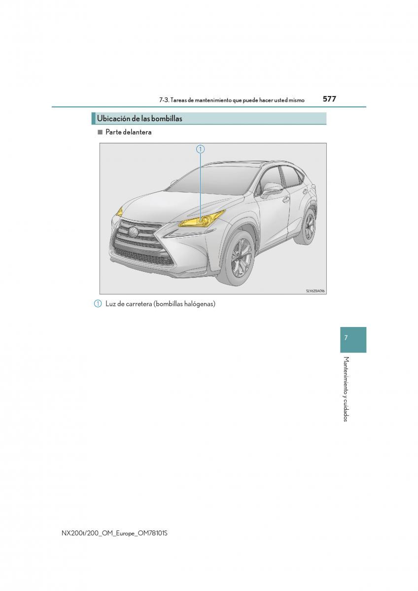 Lexus NX manual del propietario / page 577