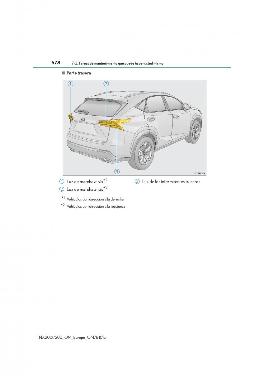 Lexus NX manual del propietario / page 578