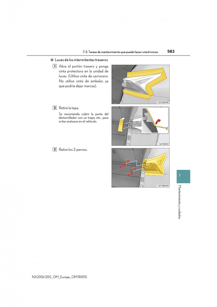 Lexus NX manual del propietario / page 583