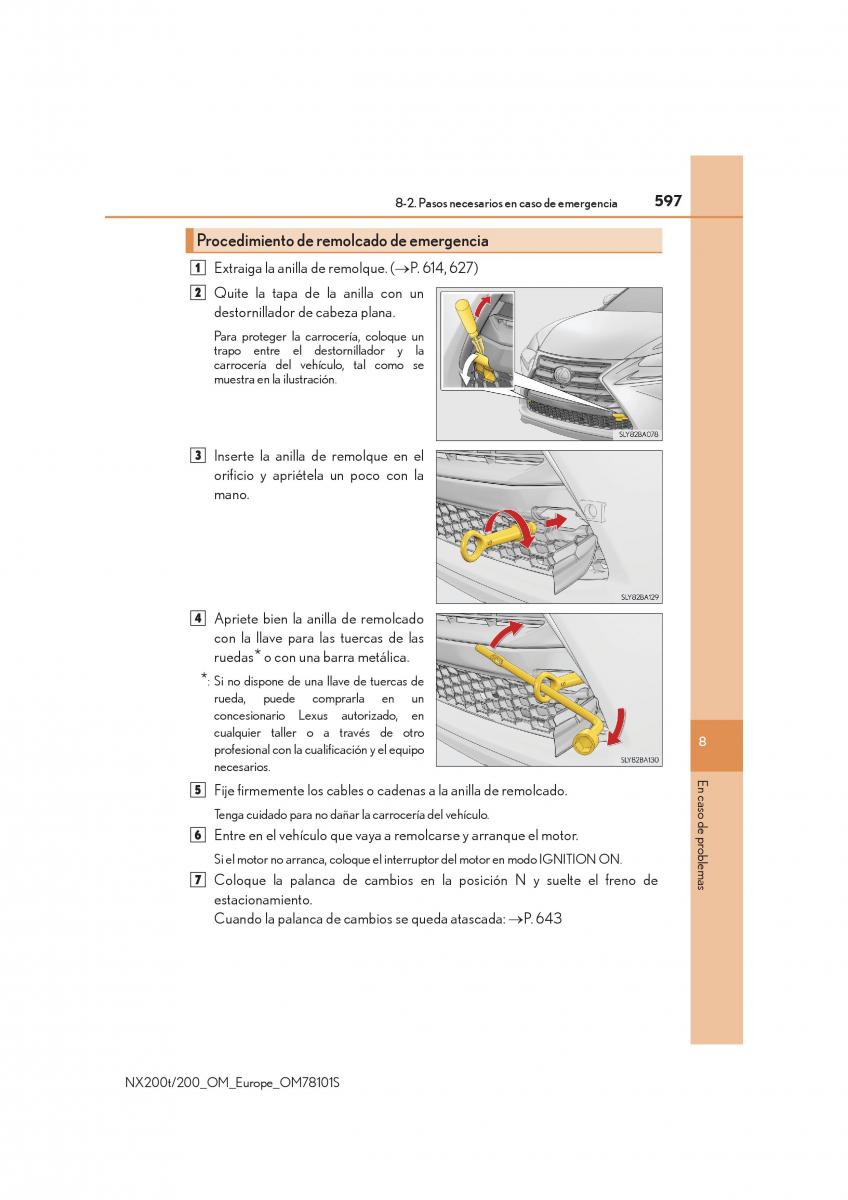 Lexus NX manual del propietario / page 597