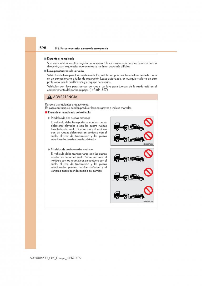 Lexus NX manual del propietario / page 598