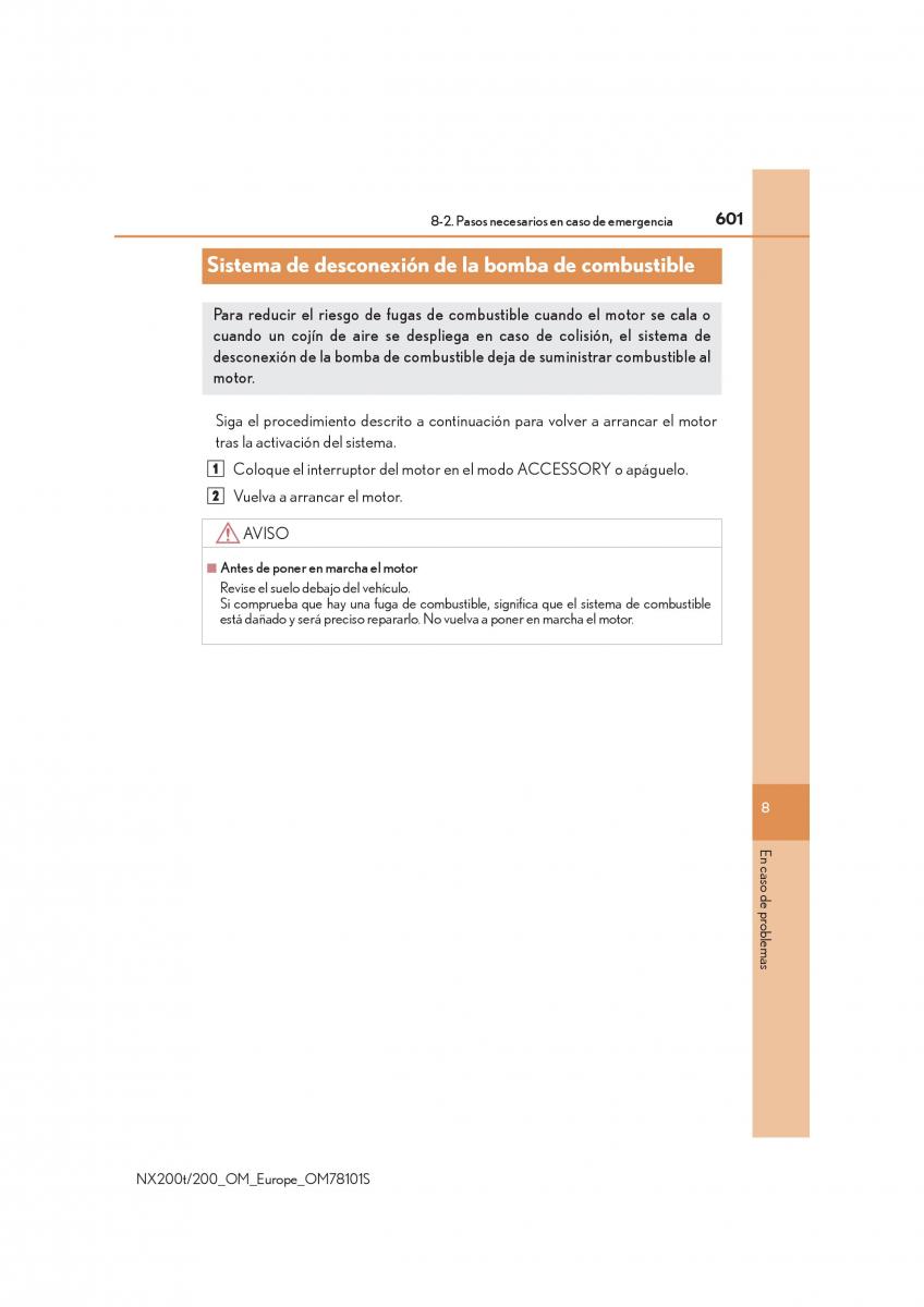 Lexus NX manual del propietario / page 601