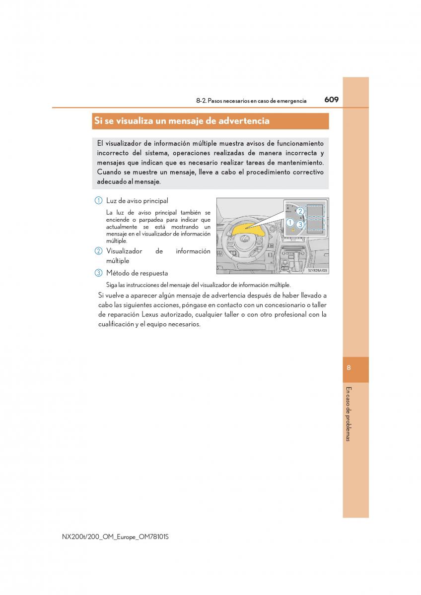 Lexus NX manual del propietario / page 609