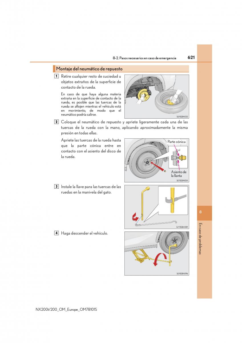 Lexus NX manual del propietario / page 621