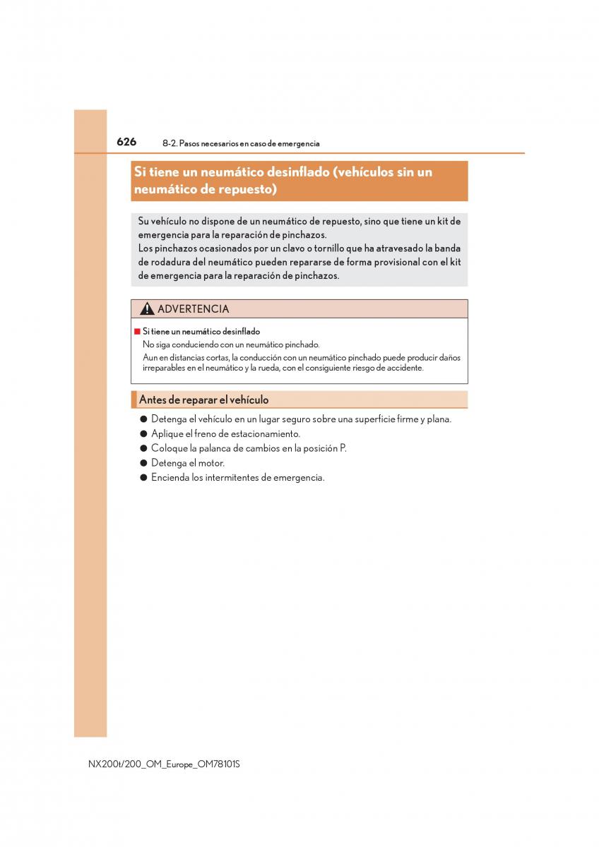 Lexus NX manual del propietario / page 626