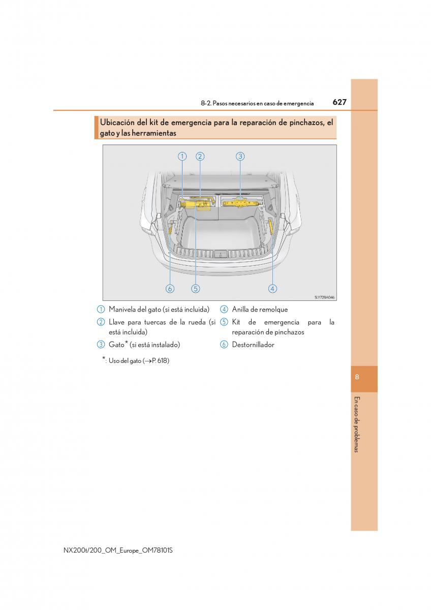 Lexus NX manual del propietario / page 627