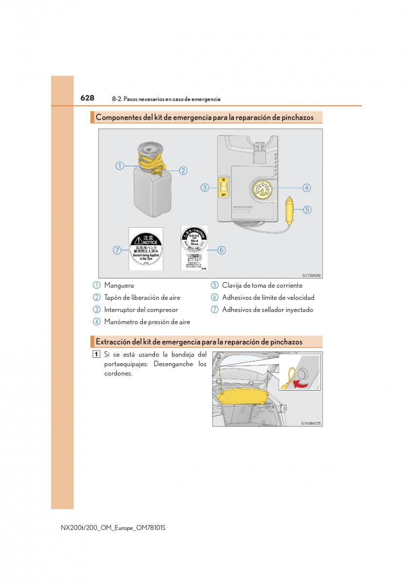 Lexus NX manual del propietario / page 628