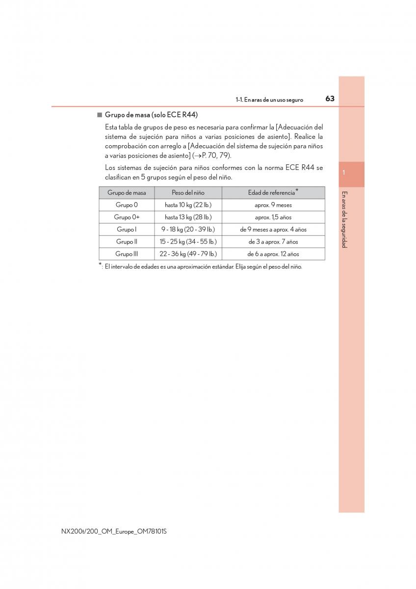 Lexus NX manual del propietario / page 63