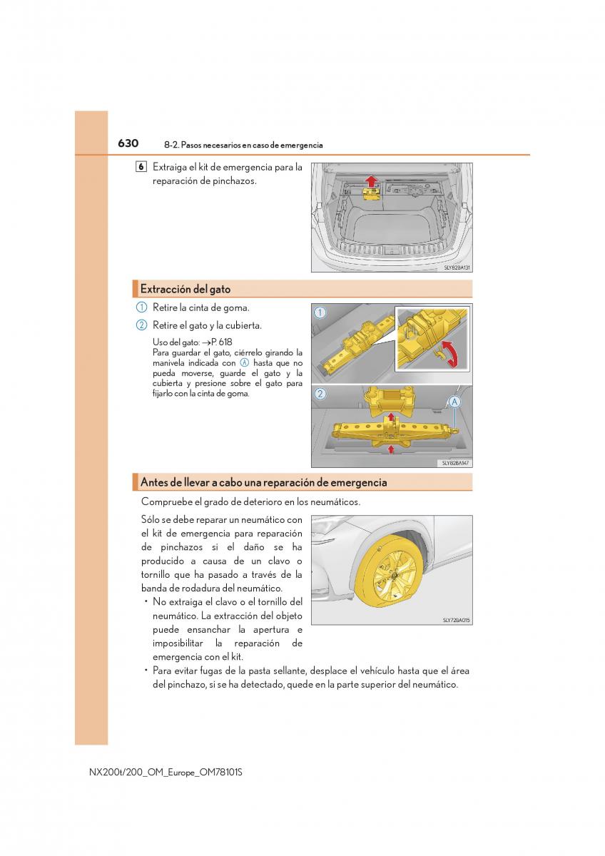 Lexus NX manual del propietario / page 630