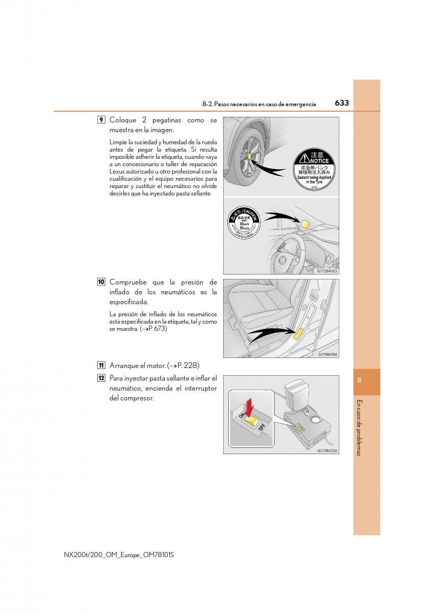 Lexus NX manual del propietario / page 633