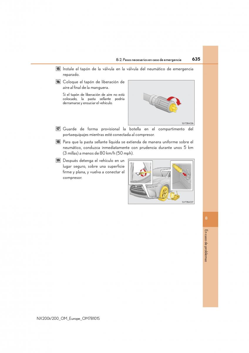 Lexus NX manual del propietario / page 635