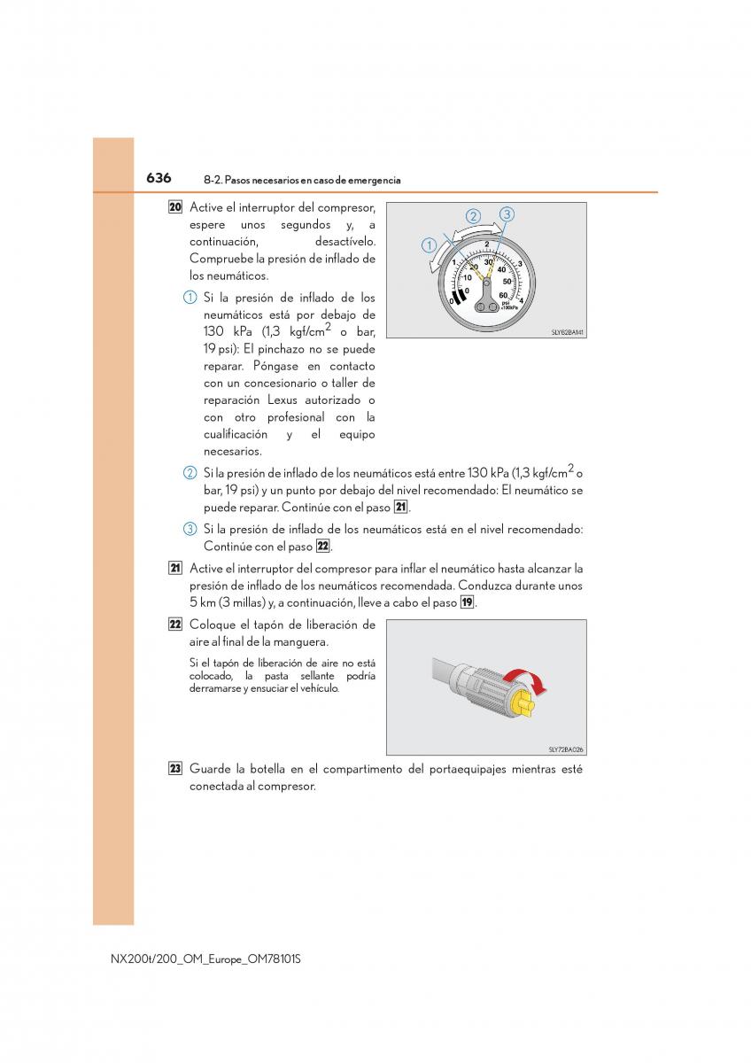 Lexus NX manual del propietario / page 636