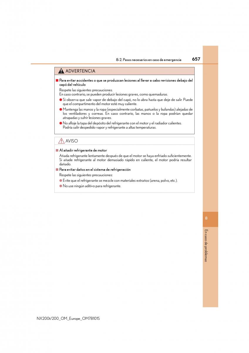 Lexus NX manual del propietario / page 657