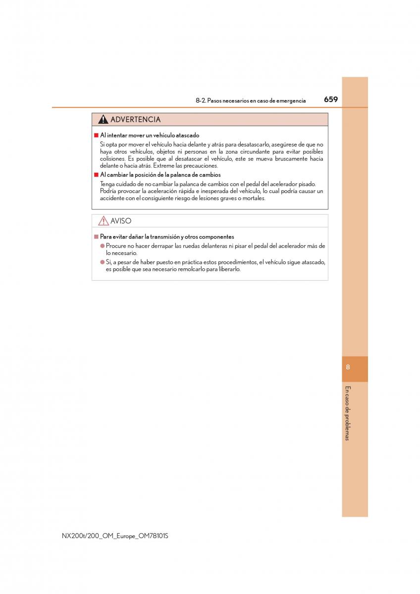 Lexus NX manual del propietario / page 659