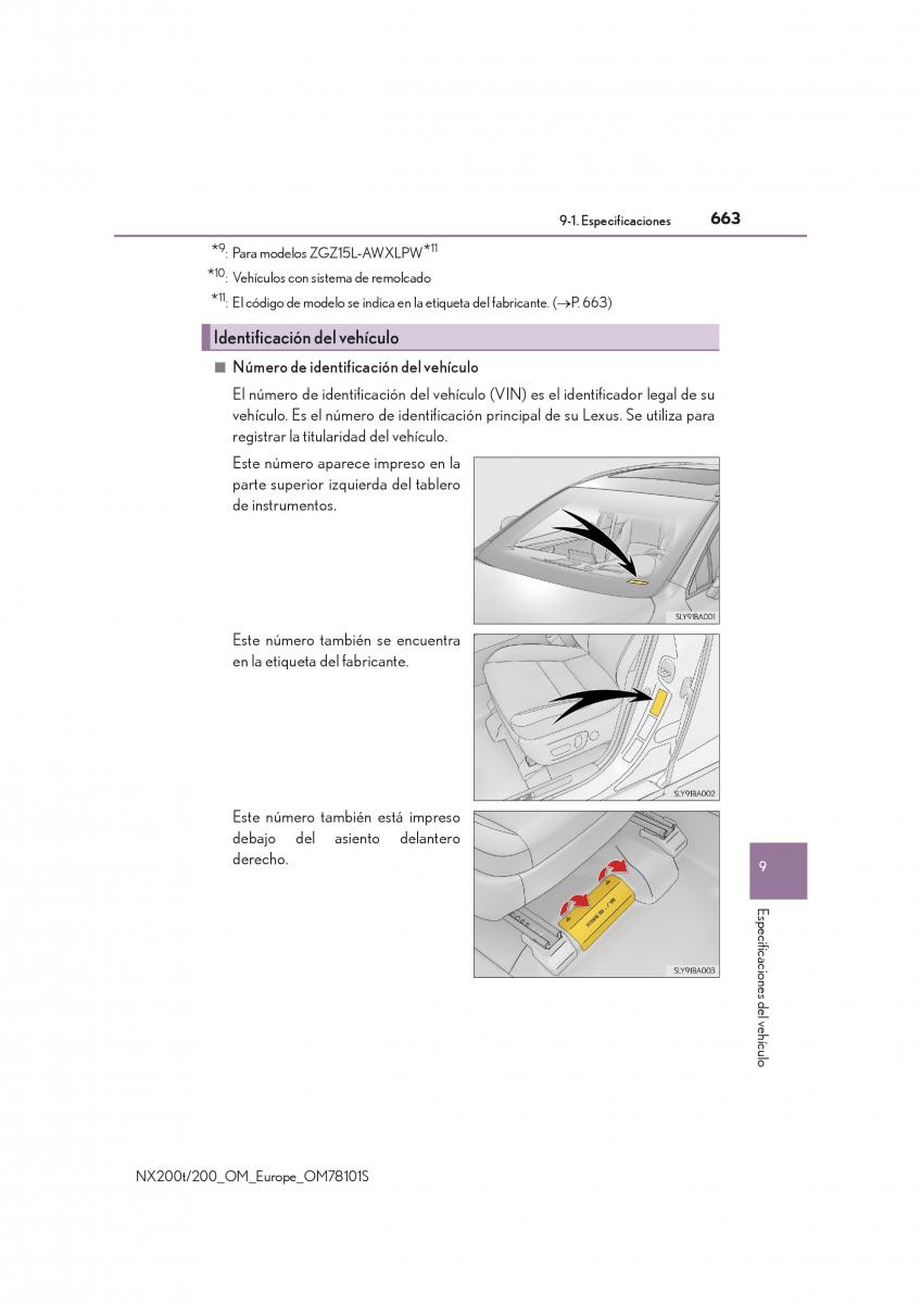 Lexus NX manual del propietario / page 663