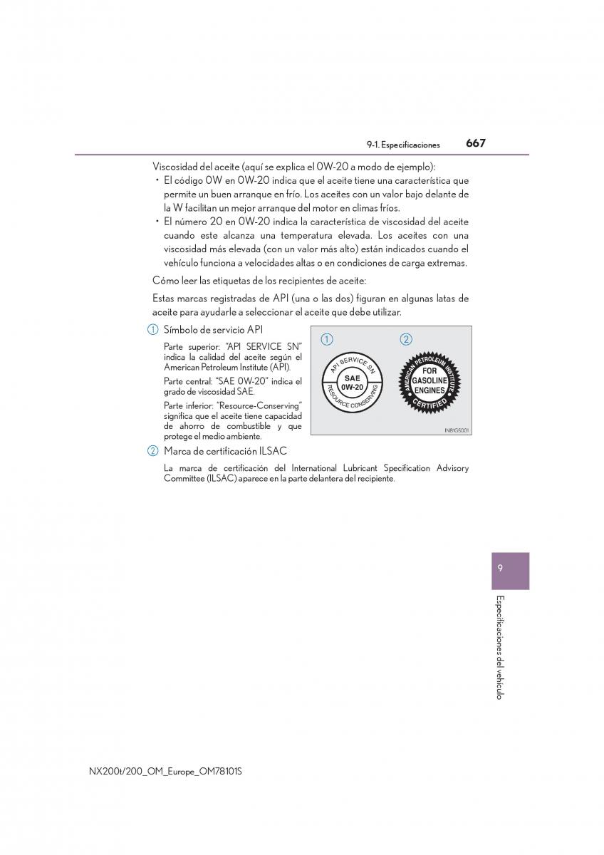 Lexus NX manual del propietario / page 667