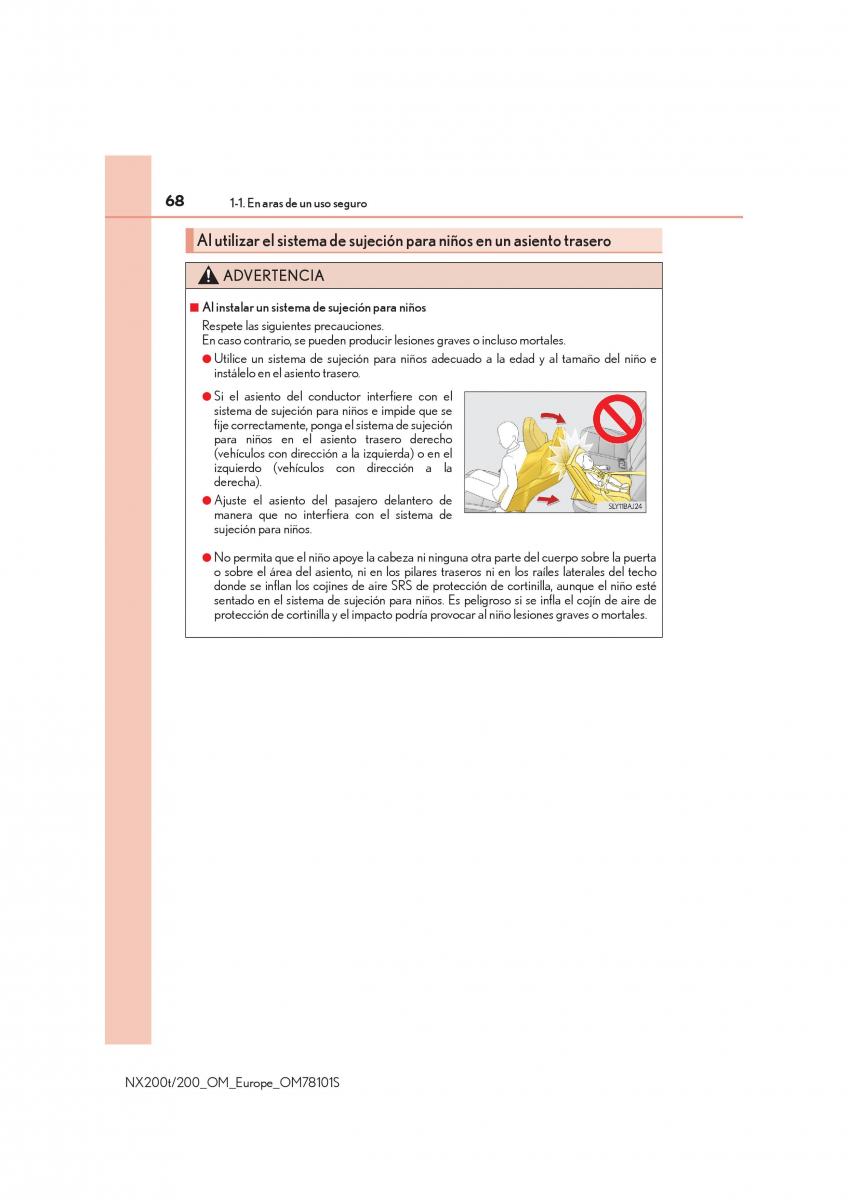 Lexus NX manual del propietario / page 68