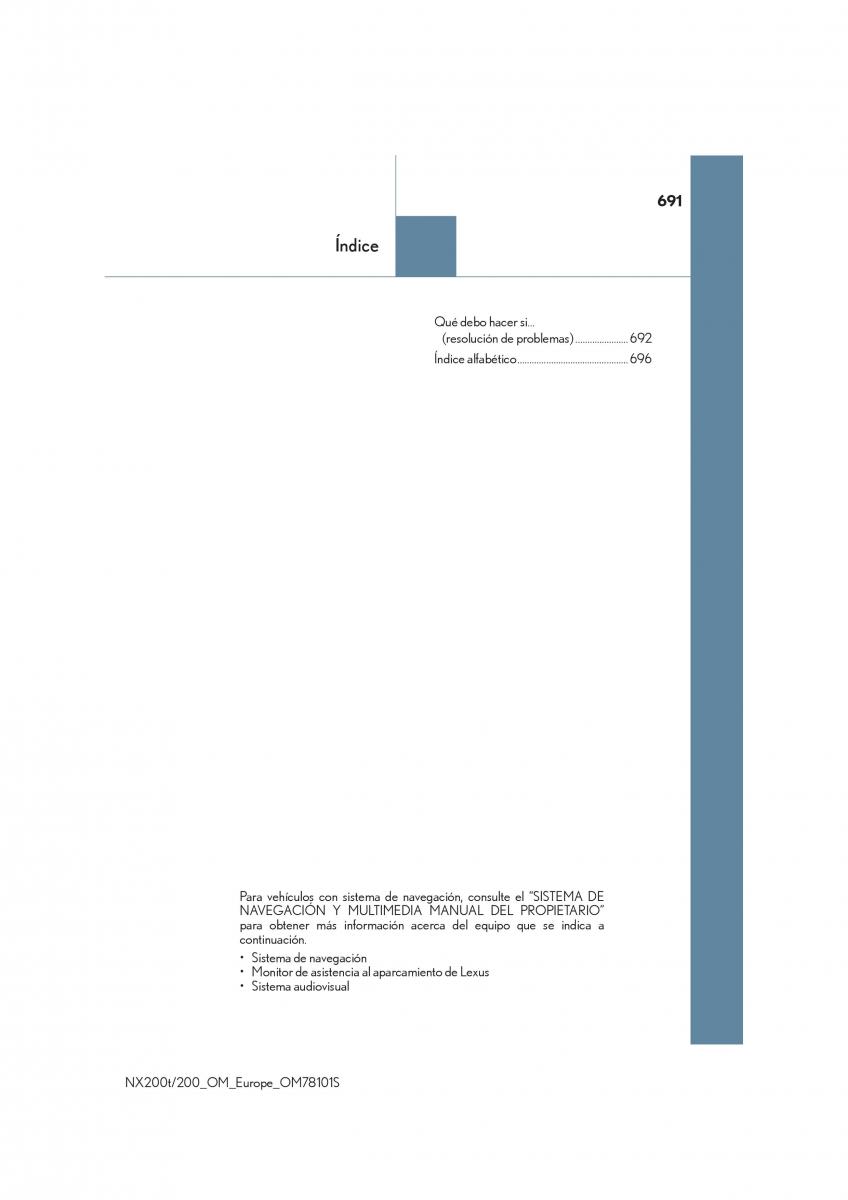 Lexus NX manual del propietario / page 691