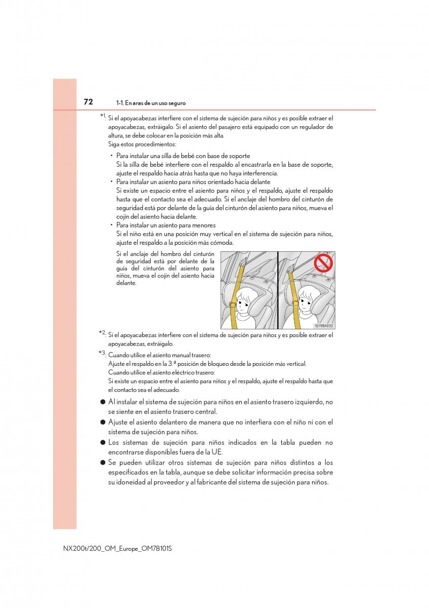 Lexus NX manual del propietario / page 72