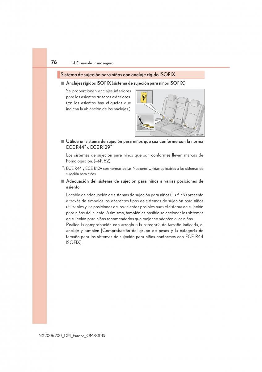 Lexus NX manual del propietario / page 76