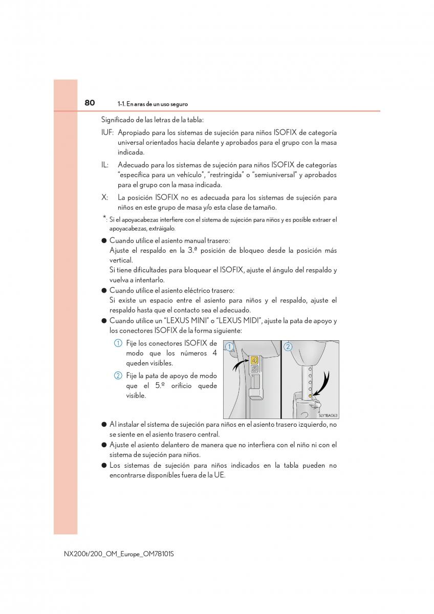 Lexus NX manual del propietario / page 80