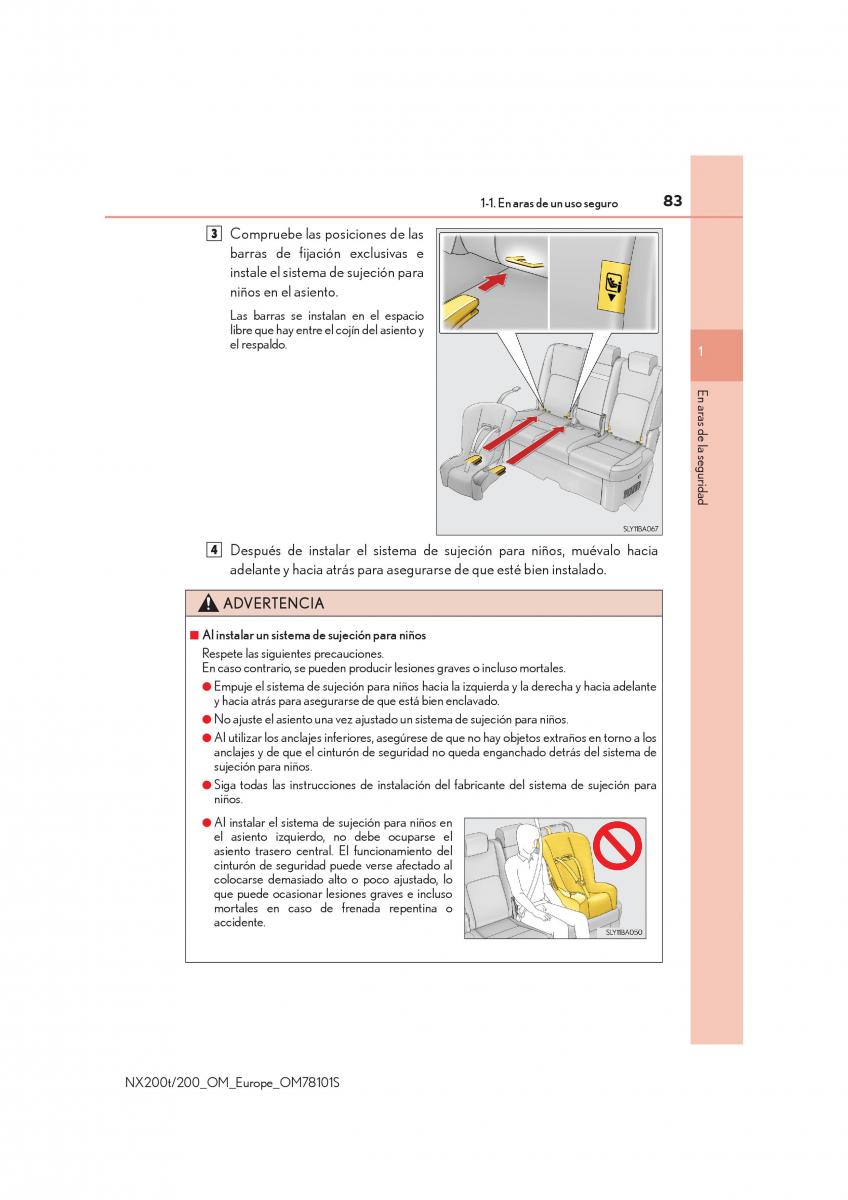 Lexus NX manual del propietario / page 83