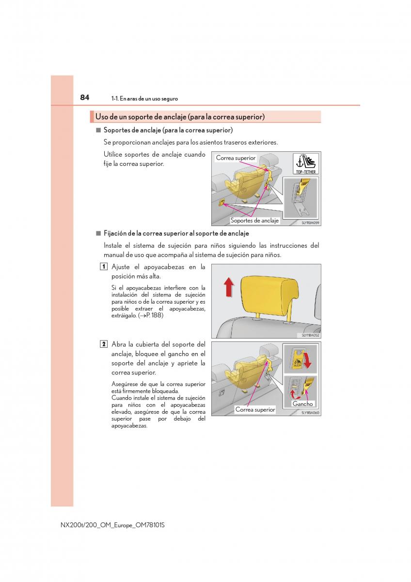 Lexus NX manual del propietario / page 84