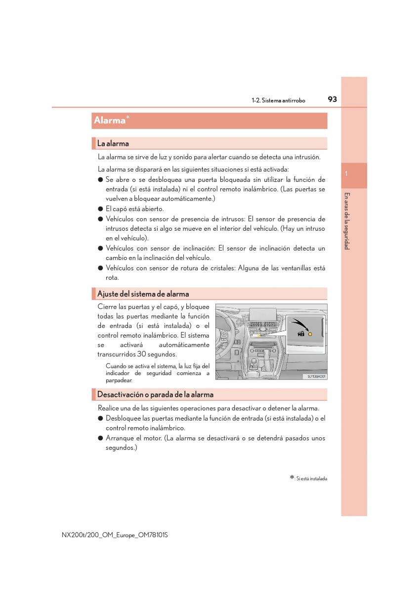 Lexus NX manual del propietario / page 93