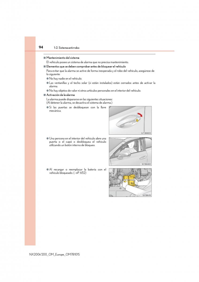 Lexus NX manual del propietario / page 94