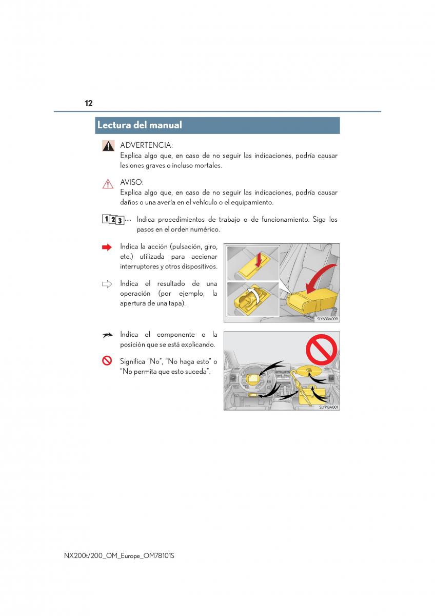 Lexus NX manual del propietario / page 12