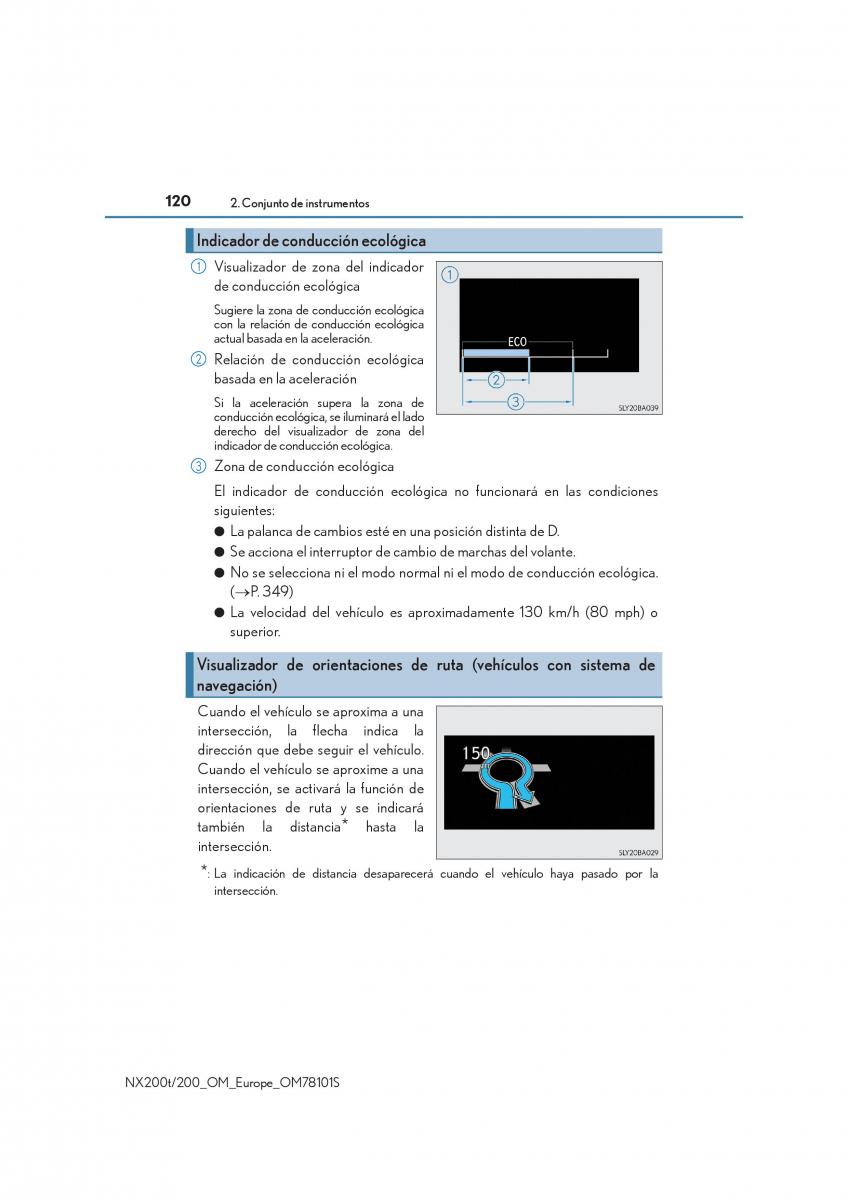 Lexus NX manual del propietario / page 120