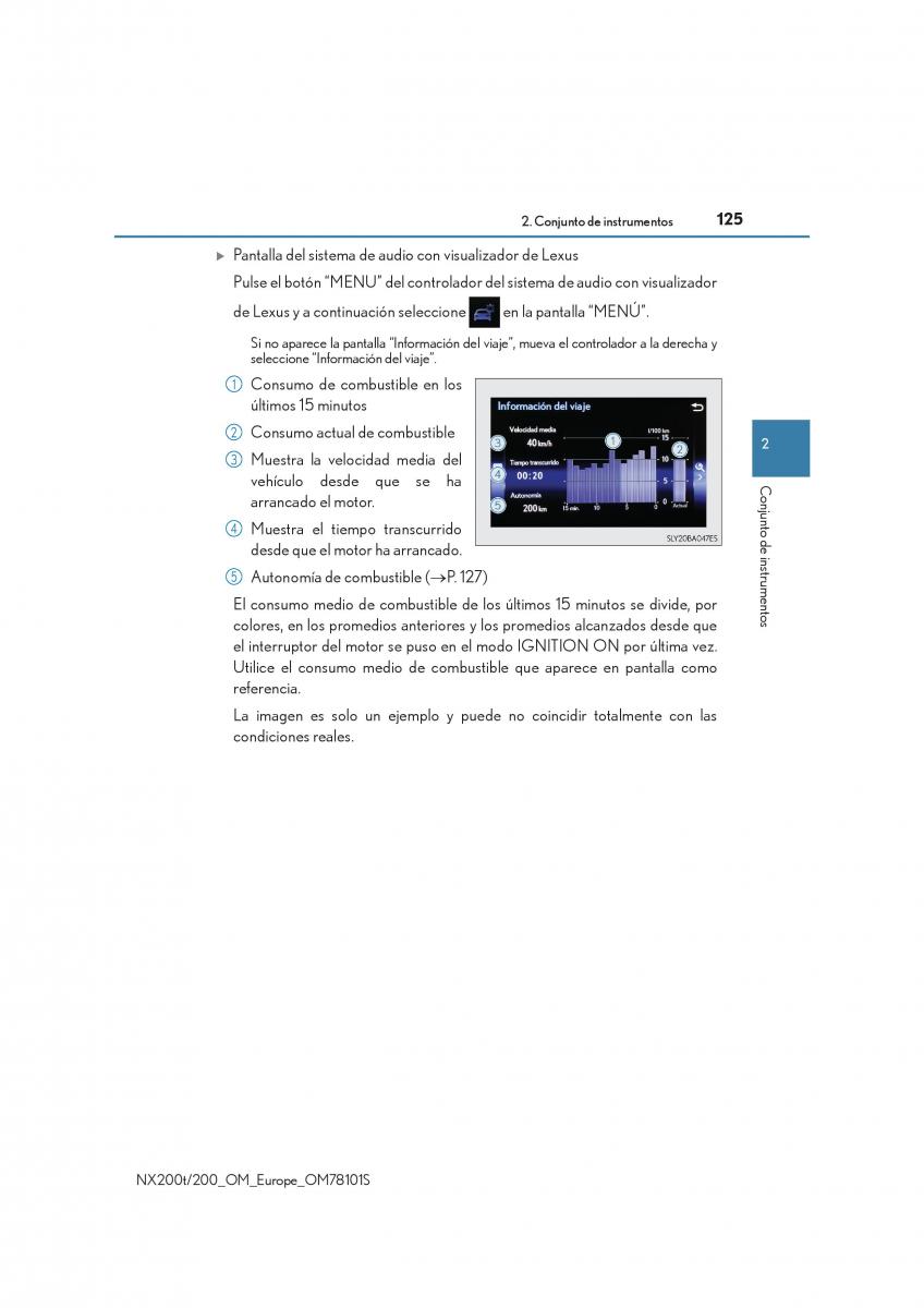 Lexus NX manual del propietario / page 125