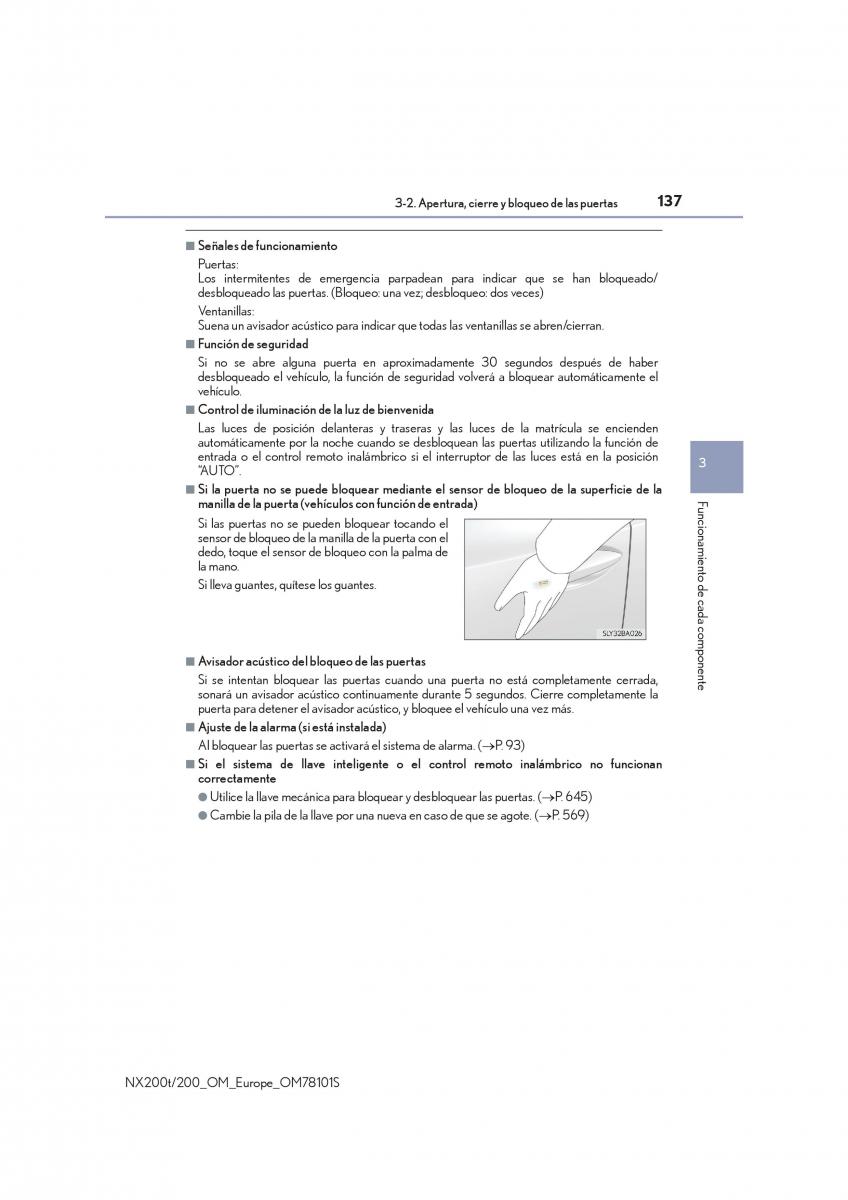 Lexus NX manual del propietario / page 137