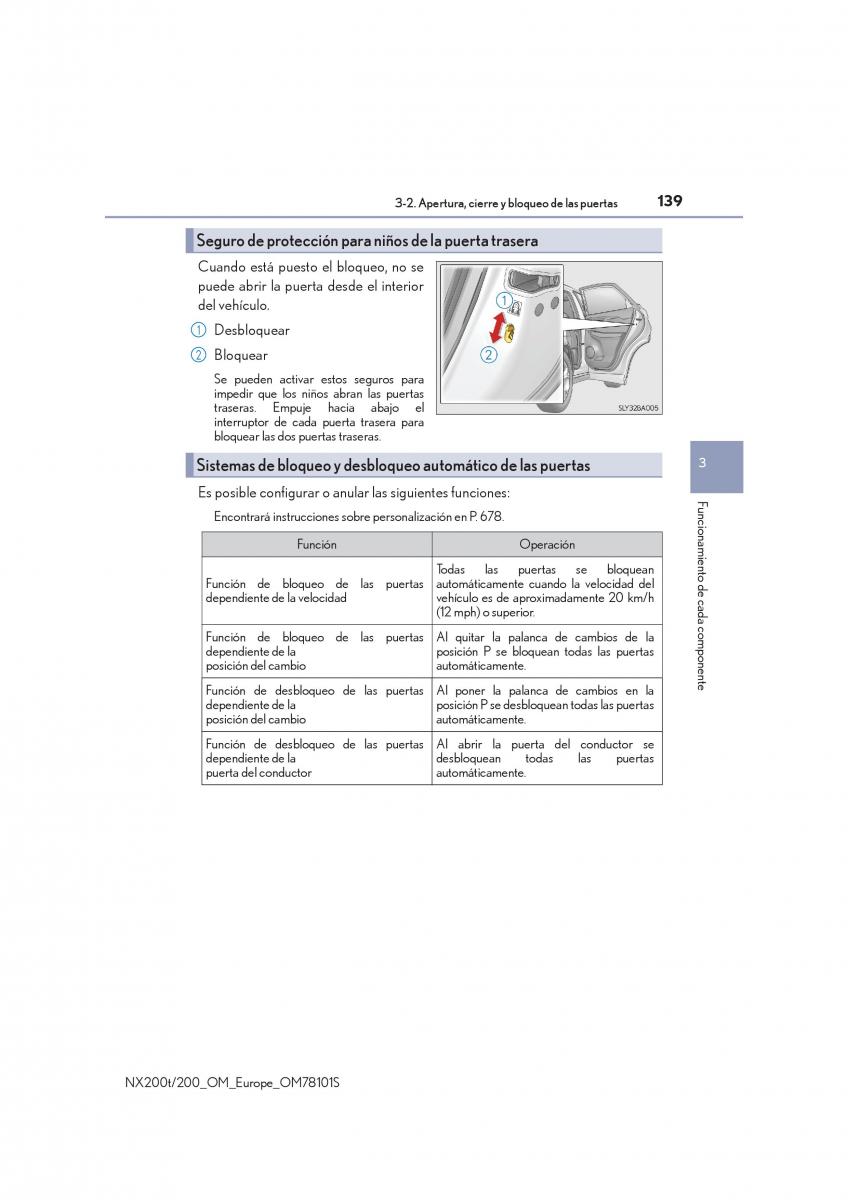 Lexus NX manual del propietario / page 139